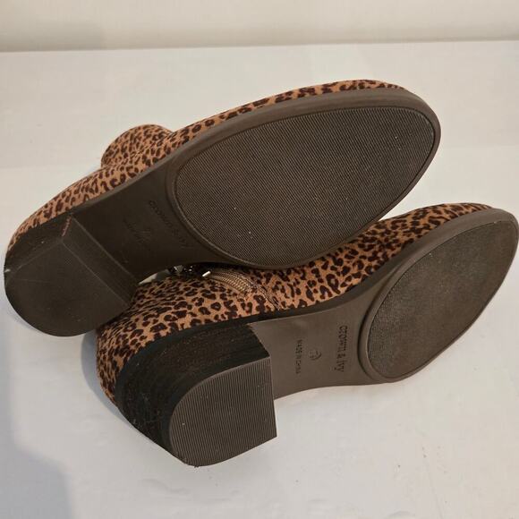 Crown & Ivy Flaunting  Bold leopard print  Kendall Booties - Picture 6 of 10